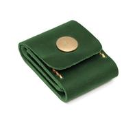 Beimus Soporte para púas de guitarra, de piel sintética, organizador de púas, estuche de almacenamiento para púas de guitarra, Green, 6*4.6cm