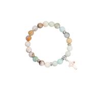 Beimus Tobillera con cuentas espirituales de aventurina verde con cristales de imitación, diseño portátil, ajustable, joyería de muñeca de moda con cristales verdes, talla única, como se describe