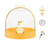 Beimus Transportador de pájaros apto para viajes con correa para el hombro, amplio espacio interior, red inferior extraíble para una fácil limpieza, jaula portátil para pájaros con asa