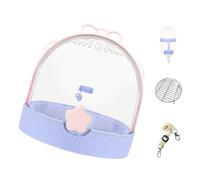 Beimus Transportador de pájaros apto para viajes con correa para el hombro, amplio espacio interior, red inferior extraíble para una fácil limpieza, jaula portátil para pájaros con asa