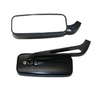 Beimus Vidrio retrovisor plegable de aluminio para carreteras estrechas, fácil mantenimiento, vidrio retrovisor de motocicleta