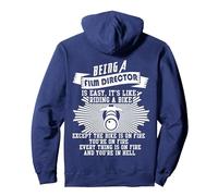 Being A Film Director T Camiseta, Awesome Film Director T Shirt Sudadera con Capucha, Unisex para Adultos, Azul Marino, XXL