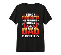 Being A Firefighter Is An Honor Being A Dad Camiseta Premium