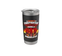 Being A Firefighter Is An Honor Being A Dad Firefighters Vaso térmico de acero inoxidable de doble pared