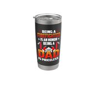 Being A Firefighter Is An Honor Being A Dad Vaso térmico de acero inoxidable de doble pared