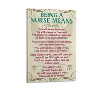 Being A Nurse Means Poster Inspirational Wall Art for Nurses Office Break Room Nursing School Graduation Gift(Unframed,08X12inch(20X30cm))