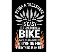 Being a Treasurer is Easy - Notebook & Journal: Funny Treasurer gifts for Women, Friends and Family, Thank You gift to Write in, 120 Pages