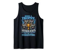 Being A Trophy Husband Is Exhausting Funny Marriage Raccoon Camiseta sin Mangas