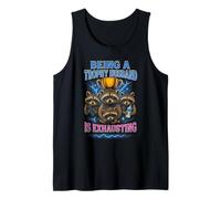 Being A Trophy Husband Is Exhausting Funny Marriage Raccoon Camiseta sin Mangas