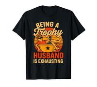 Being A Trophy Husband Is Exhausting Funny Marriage Retro Camiseta