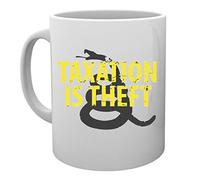 Being Libertarian, Taxation Is Theft Taza Mug Cup