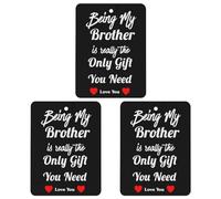 Being My Brothers Is Really The Only Gift You Need - Ambientadores para coche, 3 unidades, para colgar, aromas de larga duración, para aromaterapia, tabletas, espejo retrovisor, accesorios interiores