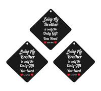 Being My Brothers Is Really The Only Gift You Need - Ambientadores para coche, 3 unidades, para colgar, aromas de larga duración, para aromaterapia, tabletas, espejo retrovisor, accesorios interiores