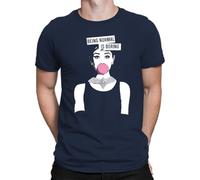 Being Normal is Boring | Audrey Hepburn - Camiseta para hombre, azul marino, XXL