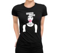 Being Normal is Boring | Audrey Hepburn - Camiseta para mujer, Negro , 3XL