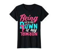 Being Upside Down Is My Normal for a Gymnast Camiseta gráfica económica, Mujer, Negro, S