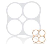 beinkmake Plantilla circular de acrílico transparente para bandeja de valet para carpintería, plantillas de incrustaciones de dibujo, tablero de charcutería, manualidades, decorativo, 9.8 x 9.8