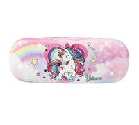 Beipegin Funda Gafas Rigida Dinosaurio Unicornio Lazo Estuche Gafas con Gamuza Limpia para Niñas Niños Mujeres