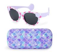 Beipegin Gafas de sol Niña Gafas Corazon Gafas sol Unicornio UV400 Protección Rayos Decorativas Funda Gafas Fiesta Gafas de Sol