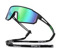 Beipegin Gafas Sol Niño Niñas Protección UV400 Polarizada Gafas Ciclismo Deportivas Running Sportivi con Cordón per 5-16 Años