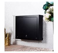 BEIRONG Caja de Almacenamiento para decodificador de Red, estantes de Montaje en Pared, Caja de Almacenamiento para enrutador, Estante para enrutador WiFi inalámbrico (Negro)