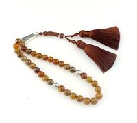 beirunde Tasbih Tesbih - 33 cuentas islámicas de oración, cuentas musulmanas del Islam Subha Sebha, cuentas de preocupación de Misbaha, Masbaha, Tasbeeh Sibha, rosario de Ramadán, cuentas de ágata