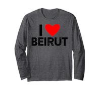 Beirut Lebano T-Shirt - I Love You Beirut Lebanon Shirt Manga Larga