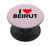 Beirut Lebano T-Shirt - I Love You Beirut Lebanon Shirt PopSockets PopGrip Adhesivo
