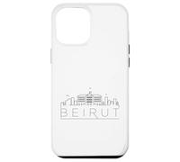 Beirut Skyline Gráfico Hombres Mujeres Beirut Paisaje Urbano Carcasa para iPhone 12 Pro MAX