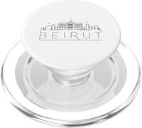 Beirut Skyline Gráfico Hombres Mujeres Beirut Paisaje Urbano PopSockets PopGrip para MagSafe