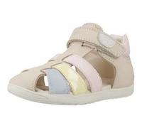 Geox B Sandal MACCHIA Gir, Sandalia Niñas, Lt Ivory/Lt Yellow, 26 EU