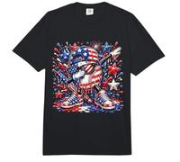 Béisbol 4 de Julio Drip Ice Cream Bandera Americana Juvenil Niño Hombres Comfort Colors Adult Heavyweight T-Shirt