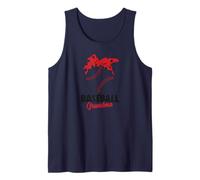 Béisbol abuela de nieto lindo flecha corazón juego Camiseta sin Mangas