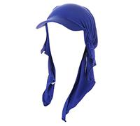Béisbol Caps Baseball Hut Kappe Hijab Schal Einfache Stoff Turban Sommer Atmungsaktive Muslimischen Kopftuch Hijab Kappe Für Frauen Männer, azul, Talla única