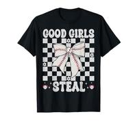 Béisbol Chica Béisbol Mamá Día de la Madre Buenas Camiseta