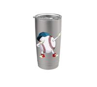 Béisbol Dabbing Dab Dance Vaso térmico de acero inoxidable de doble pared