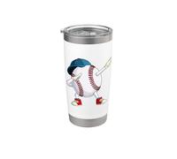 Béisbol Dabbing Dab Dance Vaso térmico de acero inoxidable de doble pared