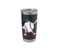 Béisbol Dabbing Dab Dance Vaso térmico de acero inoxidable de doble pared