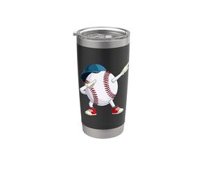 Béisbol Dabbing Dab Dance Vaso térmico de acero inoxidable de doble pared