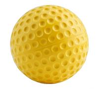 Béisbol de poliuretano con hoyuelos de 9 pulgadas, color amarillo seguro (12 pulgadas)