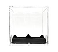 Béisbol Display Case | Clear Acrylic Dustproof Box with Velvet Base | Protective Baseball Holder | for Signed Balls, Sports, Home, Office, Studio, Game Room, Display Shelf