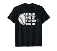 Béisbol Divertido Padre Diciendo Buen Corte Be Ready Lt. Camiseta