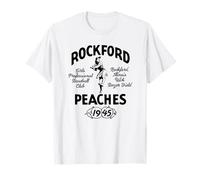 Béisbol femenino vintage Rockford Illinois Peaches, desaparecido Camiseta