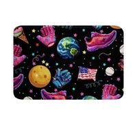 Béisbol Goteo Helado Bandera De América Zapatos Guantes Planeta Alfombrillas para Puertas Fácil De Cuidarr Felpudomuy Funcional Felpudos para Puerta para Pasillos Baño 40x60Cm