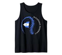 Béisbol Nicaragua Bandera Nicaragua Colores Béisbol Costuras Arte Camiseta sin Mangas
