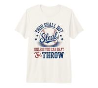 Béisbol No Robarás Beat The Throw Camiseta Premium