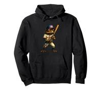 Béisbol Puerto Rico Patriotic Flag Boricua - Reproductor de béisbol Sudadera con Capucha