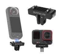 BeisDirect Adaptador magnético de liberación rápida para Insta360 X5/Ace Pro2/Ace Pro/Ace, adaptador de montaje de base magnética de aleación de aluminio con puerto de tornillo de 1/4 pulgadas e