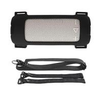 BeisDirect Funda de silicona para altavoz Bluetooth portátil JBL Grip, funda protectora suave para viajes, funda protectora con correa para el hombro y correa fija para bicicleta (negro)