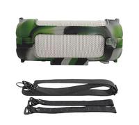BeisDirect Funda de silicona para altavoz Bluetooth portátil JBL Grip, funda protectora suave para viajes, funda protectora con correa para el hombro y correa fija para bicicleta (camuflaje)